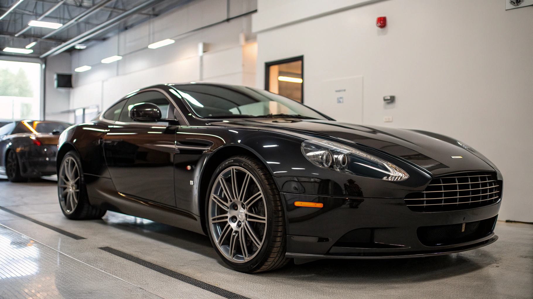 Coupe Dark Limo Tint - Before