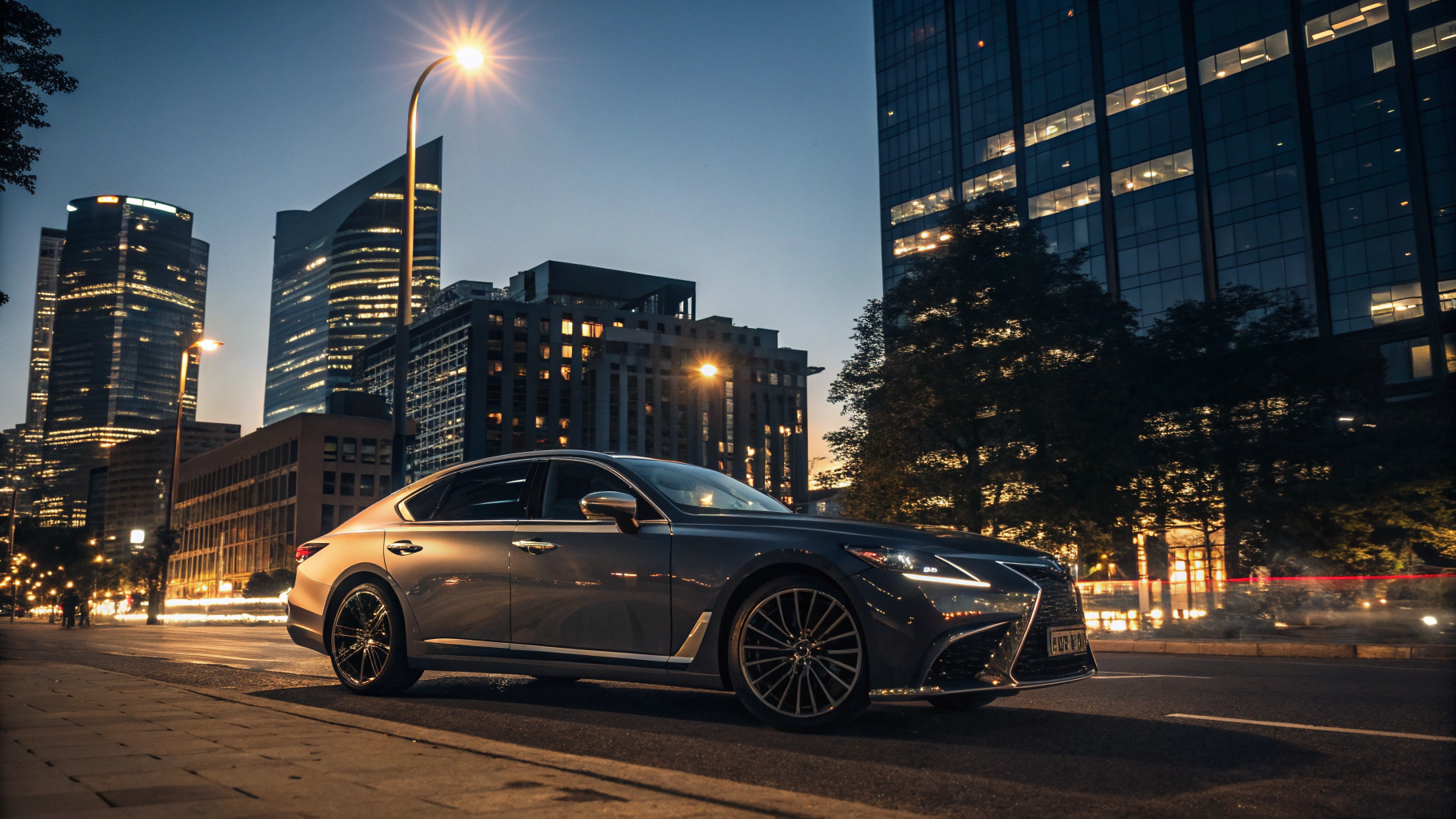 Sedan Darkest Legal Tint - Before