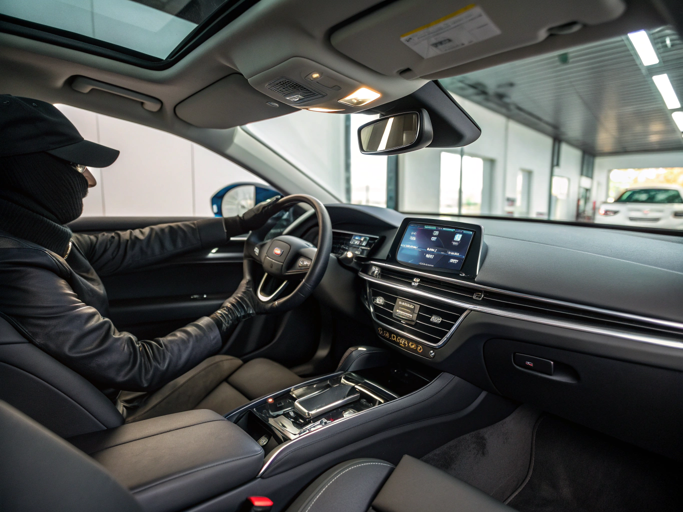 Premium ceramic tinted vehicle interior