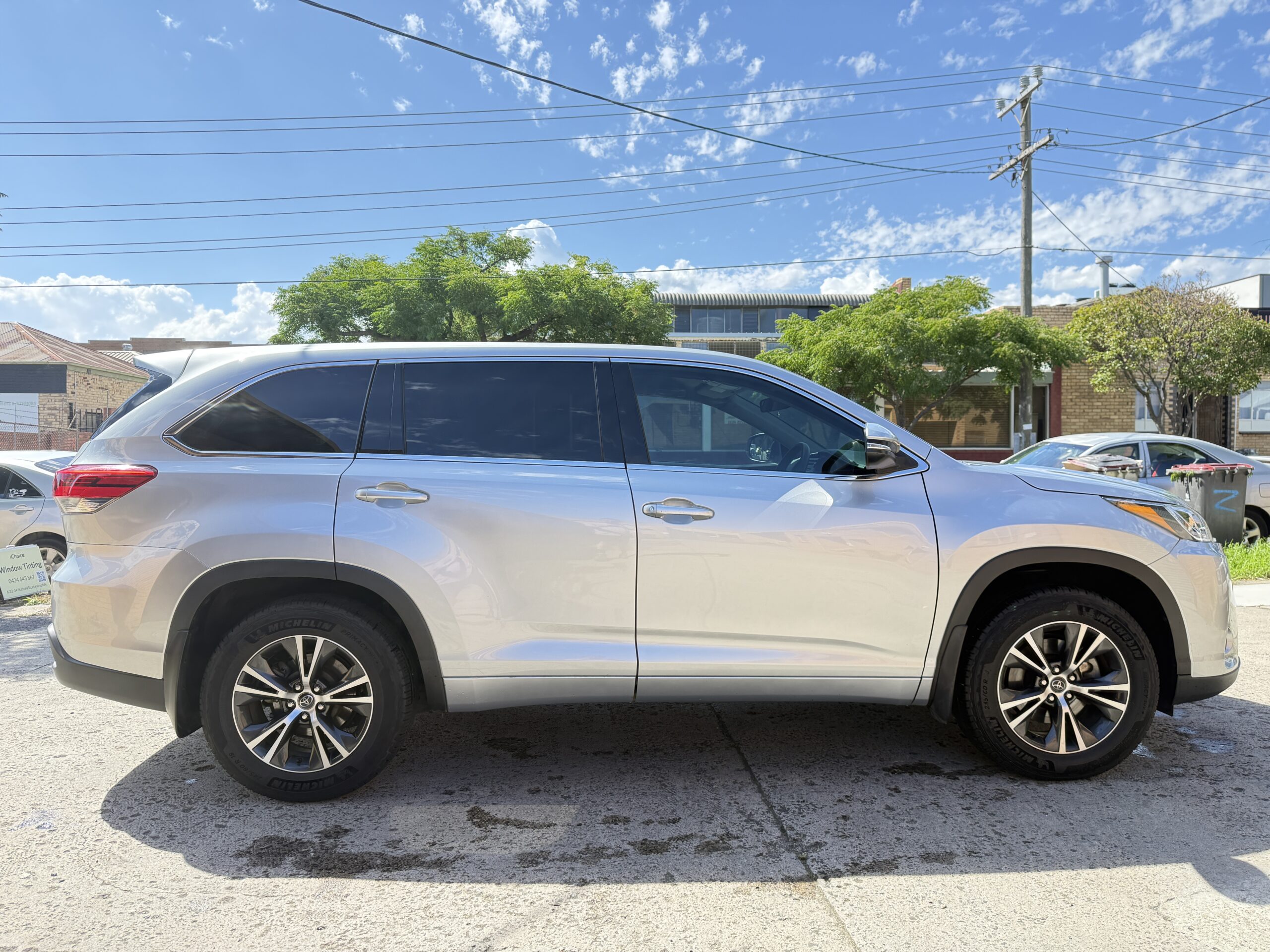 Toyota Klugar Darkest Legal Tint - 35% Front / 20% Rear - Before